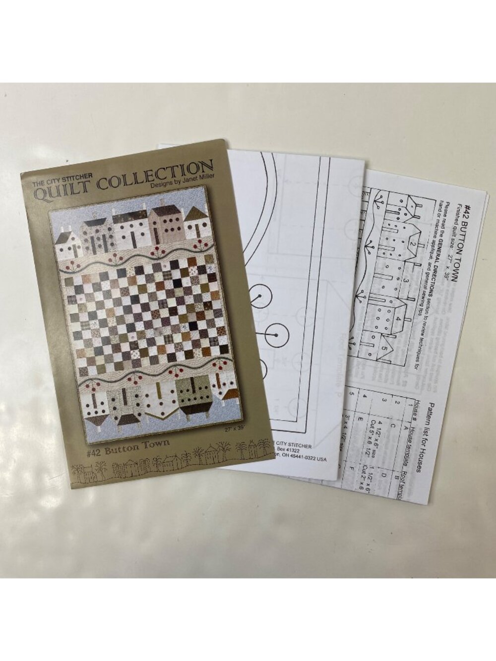 The City Stitcher Quilt Collection #42 Button Town Pattern